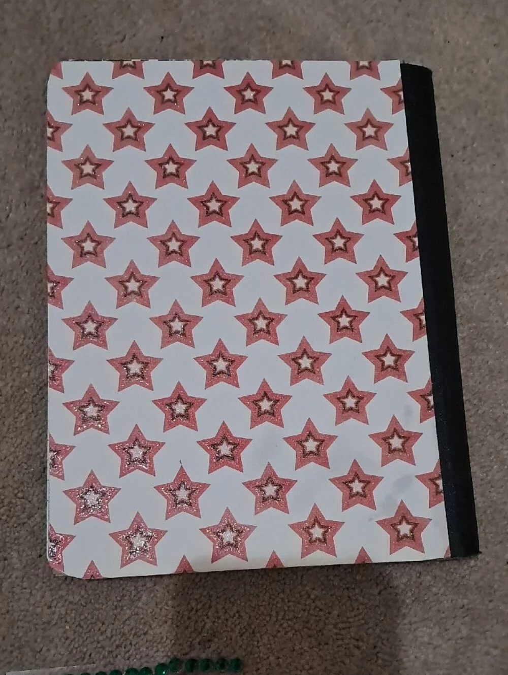 Handmade Astronaut DJ Graphic Notebook - Peach Cover